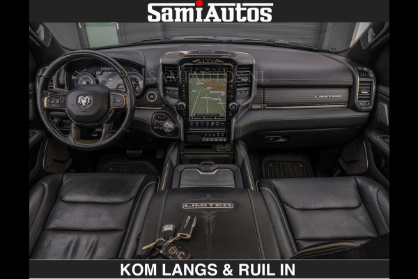Dodge Ram LIMITED | HEMI 5.7 V8 | MWK KLEP | €49.900,- excl | BOM VOL | GRANITE GRIJS KLEUR | LUCHTVERING | MEEST LUXE | CREW CAB 5 PERSOONS | GRIJS KENTEKEN | DUBBEL CABINE DC |