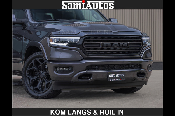 Dodge Ram LIMITED | HEMI 5.7 V8 | MWK KLEP | €49.900,- excl | BOM VOL | GRANITE GRIJS KLEUR | LUCHTVERING | MEEST LUXE | CREW CAB 5 PERSOONS | GRIJS KENTEKEN | DUBBEL CABINE DC |