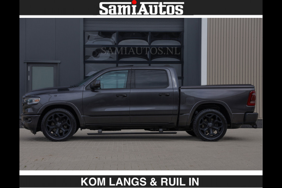 Dodge Ram LIMITED | HEMI 5.7 V8 | MWK KLEP | €49.900,- excl | BOM VOL | GRANITE GRIJS KLEUR | LUCHTVERING | MEEST LUXE | CREW CAB 5 PERSOONS | GRIJS KENTEKEN | DUBBEL CABINE DC |