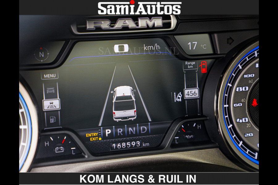 Dodge Ram LIMITED | HEMI 5.7 V8 | MWK KLEP | €49.900,- excl | BOM VOL | GRANITE GRIJS KLEUR | LUCHTVERING | MEEST LUXE | CREW CAB 5 PERSOONS | GRIJS KENTEKEN | DUBBEL CABINE DC |