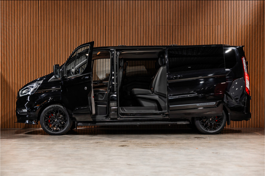 Ford Transit Custom 320 2.0 TDCI L2H1 Platinum Edition DC | Bi-Xenon | CarPlay | Camera | Navigatie | Lederen bekleding | Trekhaak | Stoelverwarming | Nieuwe APK | Orig. NL auto