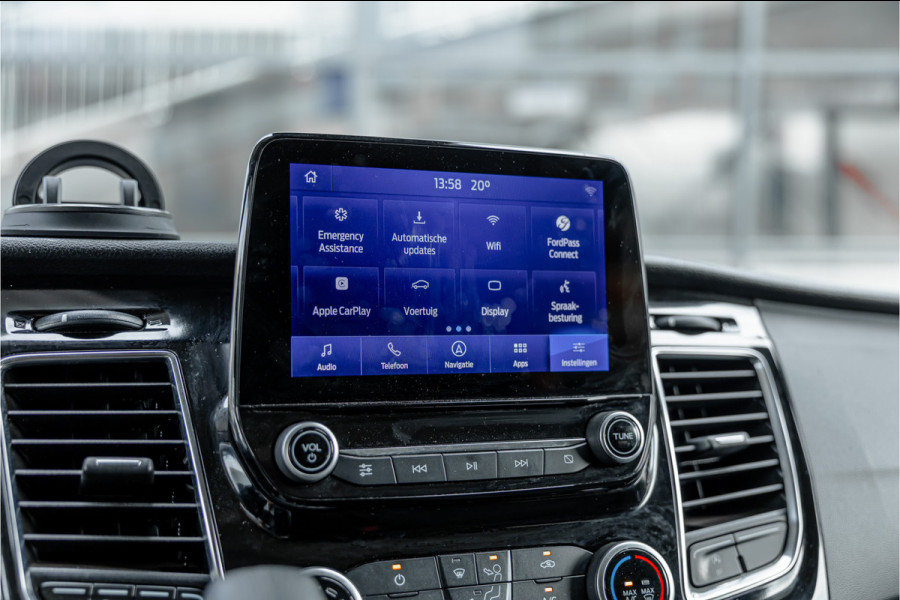 Ford Transit Custom 320 2.0 TDCI L2H1 Platinum Edition DC | Bi-Xenon | CarPlay | Camera | Navigatie | Lederen bekleding | Trekhaak | Stoelverwarming | Nieuwe APK | Orig. NL auto