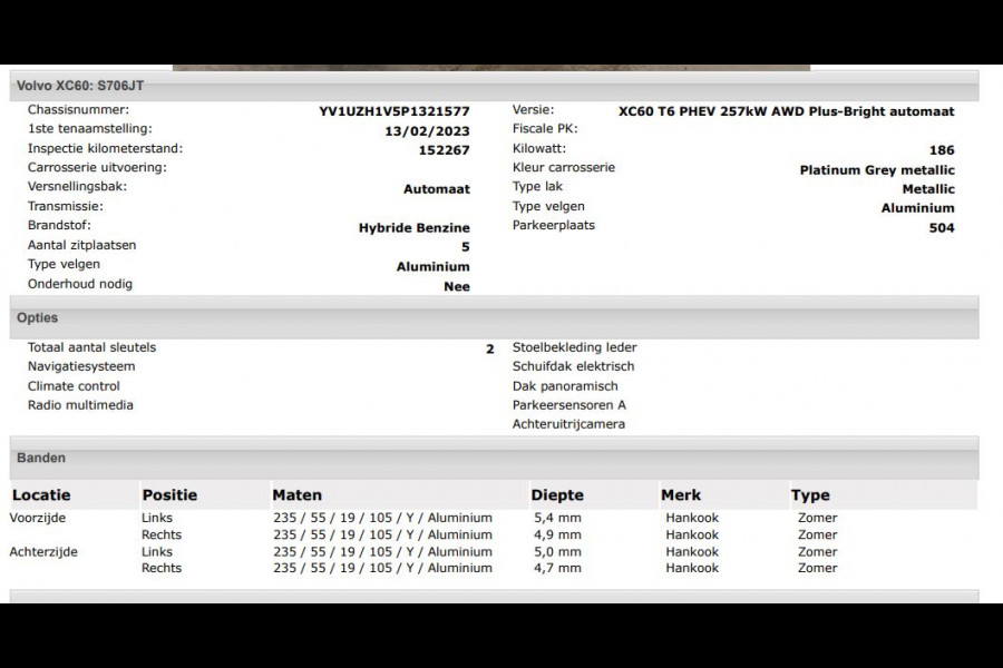 Volvo XC60 2.0 T6 Plug-in LongRange AWD Plus Bright / Panoramadak / Pdc+Camera / NL.Auto / Stoel-Stuurverwarming / Apk 02-2027