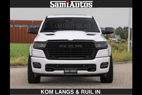 Dodge Ram HUD | 420PK | LUCHTVERING | PANO | PASSAGIERSSCHERM | BOM EN BOM VOL | Comfortabele Dubbele Cabine met Royale 5 Zitplaatsen | DODGE RAM PREMIUM LARAMIE EDITION | Voorraad Nr 2230 - 8765 | De specialist in Amerikaanse pick‑ups in Nederland en Europa.