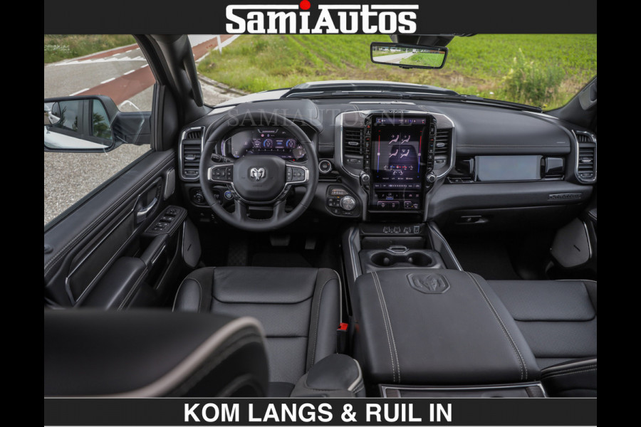 Dodge Ram HUD | 420PK | LUCHTVERING | PANO | PASSAGIERSSCHERM | BOM EN BOM VOL | Comfortabele Dubbele Cabine met Royale 5 Zitplaatsen | DODGE RAM PREMIUM LARAMIE EDITION | Voorraad Nr 2230 - 8765 | De specialist in Amerikaanse pick‑ups in Nederland en Europa.