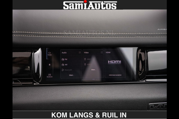 Dodge Ram HUD | 420PK | LUCHTVERING | PANO | PASSAGIERSSCHERM | BOM EN BOM VOL | Comfortabele Dubbele Cabine met Royale 5 Zitplaatsen | DODGE RAM PREMIUM LARAMIE EDITION | Voorraad Nr 2230 - 8765 | De specialist in Amerikaanse pick‑ups in Nederland en Europa.