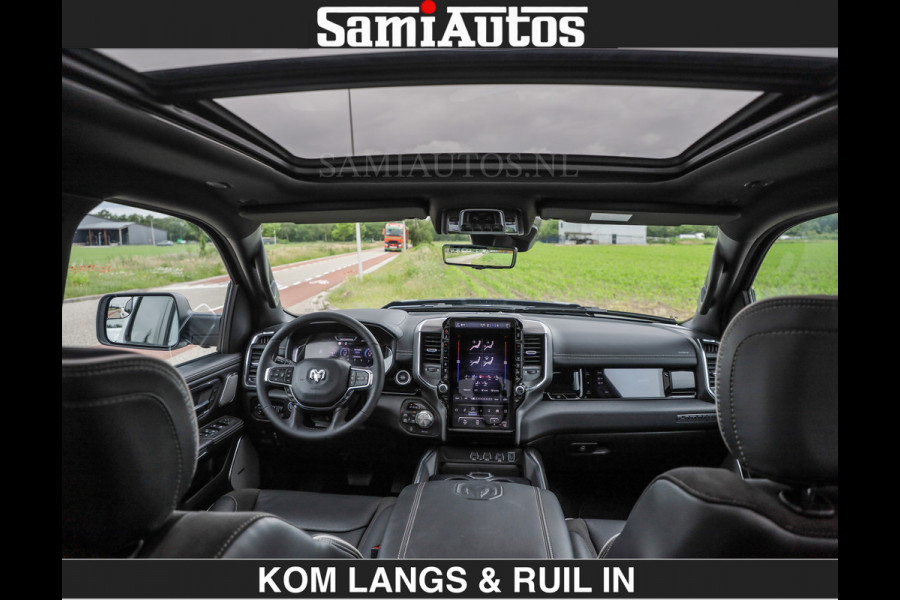 Dodge Ram HUD | 420PK | LUCHTVERING | PANO | PASSAGIERSSCHERM | BOM EN BOM VOL | Comfortabele Dubbele Cabine met Royale 5 Zitplaatsen | DODGE RAM PREMIUM LARAMIE EDITION | Voorraad Nr 2230 - 8765 | De specialist in Amerikaanse pick‑ups in Nederland en Europa.