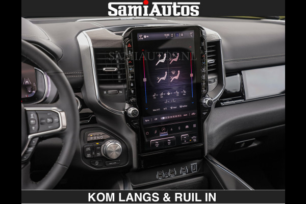 Dodge Ram HUD | 420PK | LUCHTVERING | PANO | PASSAGIERSSCHERM | BOM EN BOM VOL | Comfortabele Dubbele Cabine met Royale 5 Zitplaatsen | DODGE RAM PREMIUM LARAMIE EDITION | Voorraad Nr 2230 - 8765 | De specialist in Amerikaanse pick‑ups in Nederland en Europa.