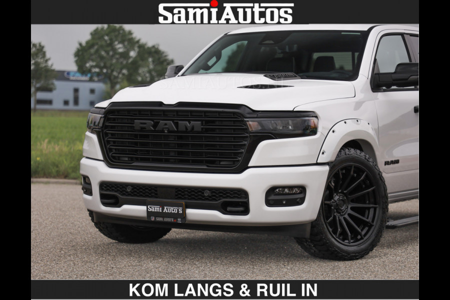 Dodge Ram HUD | 420PK | LUCHTVERING | PANO | PASSAGIERSSCHERM | BOM EN BOM VOL | Comfortabele Dubbele Cabine met Royale 5 Zitplaatsen | DODGE RAM PREMIUM LARAMIE EDITION | Voorraad Nr 2230 - 8765 | De specialist in Amerikaanse pick‑ups in Nederland en Europa.