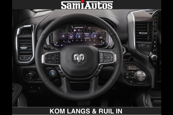 Dodge Ram HUD | 420PK | LUCHTVERING | PANO | PASSAGIERSSCHERM | BOM EN BOM VOL | Comfortabele Dubbele Cabine met Royale 5 Zitplaatsen | DODGE RAM PREMIUM LARAMIE EDITION | Voorraad Nr 2230 - 8765 | De specialist in Amerikaanse pick‑ups in Nederland en Europa.