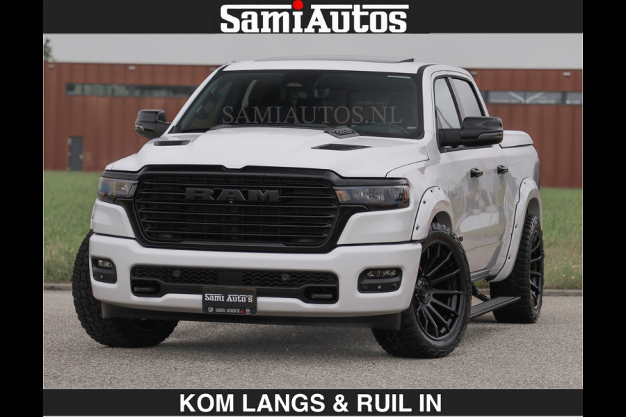 Dodge Ram HUD | 420PK | LUCHTVERING | PANO | PASSAGIERSSCHERM | BOM EN BOM VOL | Comfortabele Dubbele Cabine met Royale 5 Zitplaatsen | DODGE RAM PREMIUM LARAMIE EDITION | Voorraad Nr 2230 - 8765 | De specialist in Amerikaanse pick‑ups in Nederland en Europa.
