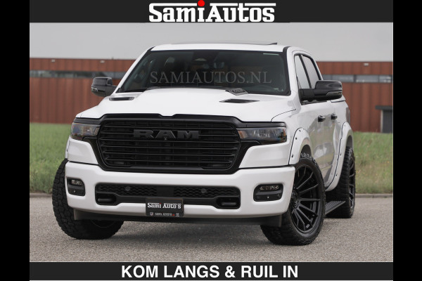 Dodge Ram HUD | 420PK | LUCHTVERING | PANO | PASSAGIERSSCHERM | BOM EN BOM VOL | Comfortabele Dubbele Cabine met Royale 5 Zitplaatsen | DODGE RAM PREMIUM LARAMIE EDITION | Voorraad Nr 2230 - 8765 | De specialist in Amerikaanse pick‑ups in Nederland en Europa.