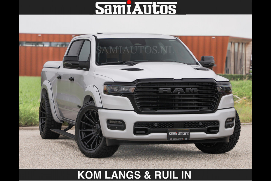 Dodge Ram HUD | 420PK | LUCHTVERING | PANO | PASSAGIERSSCHERM | BOM EN BOM VOL | Comfortabele Dubbele Cabine met Royale 5 Zitplaatsen | DODGE RAM PREMIUM LARAMIE EDITION | Voorraad Nr 2230 - 8765 | De specialist in Amerikaanse pick‑ups in Nederland en Europa.