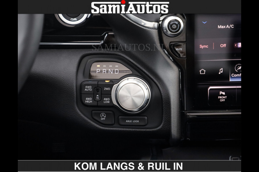 Dodge Ram HUD | 420PK | LUCHTVERING | PANO | PASSAGIERSSCHERM | BOM EN BOM VOL | Comfortabele Dubbele Cabine met Royale 5 Zitplaatsen | DODGE RAM PREMIUM LARAMIE EDITION | Voorraad Nr 2230 - 8765 | De specialist in Amerikaanse pick‑ups in Nederland en Europa.