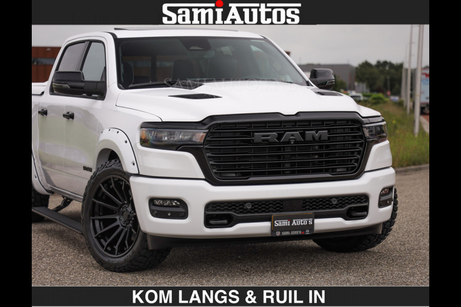 Dodge Ram HUD | 420PK | LUCHTVERING | PANO | PASSAGIERSSCHERM | BOM EN BOM VOL | Comfortabele Dubbele Cabine met Royale 5 Zitplaatsen | DODGE RAM PREMIUM LARAMIE EDITION | Voorraad Nr 2230 - 8765 | De specialist in Amerikaanse pick‑ups in Nederland en Europa.