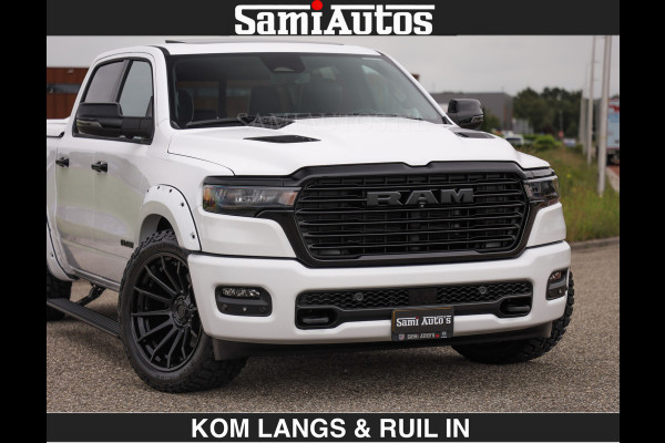 Dodge Ram HUD | 420PK | LUCHTVERING | PANO | PASSAGIERSSCHERM | BOM EN BOM VOL | Comfortabele Dubbele Cabine met Royale 5 Zitplaatsen | DODGE RAM PREMIUM LARAMIE EDITION | Voorraad Nr 2230 - 8765 | De specialist in Amerikaanse pick‑ups in Nederland en Europa.
