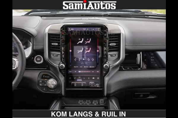 Dodge Ram HUD | 420PK | LUCHTVERING | PANO | PASSAGIERSSCHERM | BOM EN BOM VOL | Comfortabele Dubbele Cabine met Royale 5 Zitplaatsen | DODGE RAM PREMIUM LARAMIE EDITION | Voorraad Nr 2230 - 8765 | De specialist in Amerikaanse pick‑ups in Nederland en Europa.