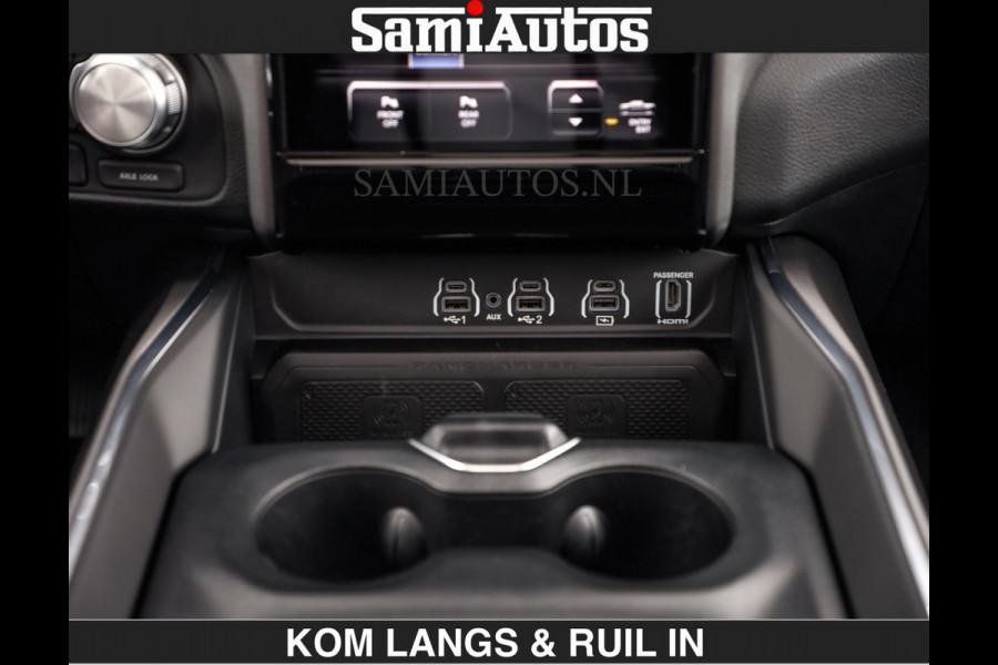 Dodge Ram HUD | 420PK | LUCHTVERING | PANO | PASSAGIERSSCHERM | BOM EN BOM VOL | Comfortabele Dubbele Cabine met Royale 5 Zitplaatsen | DODGE RAM PREMIUM LARAMIE EDITION | Voorraad Nr 2230 - 8765 | De specialist in Amerikaanse pick‑ups in Nederland en Europa.
