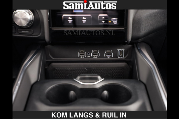 Dodge Ram HUD | 420PK | LUCHTVERING | PANO | PASSAGIERSSCHERM | BOM EN BOM VOL | Comfortabele Dubbele Cabine met Royale 5 Zitplaatsen | DODGE RAM PREMIUM LARAMIE EDITION | Voorraad Nr 2230 - 8765 | De specialist in Amerikaanse pick‑ups in Nederland en Europa.