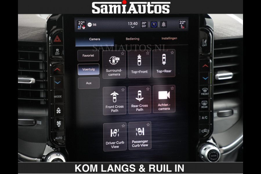Dodge Ram HUD | 420PK | LUCHTVERING | PANO | PASSAGIERSSCHERM | BOM EN BOM VOL | Comfortabele Dubbele Cabine met Royale 5 Zitplaatsen | DODGE RAM PREMIUM LARAMIE EDITION | Voorraad Nr 2230 - 8765 | De specialist in Amerikaanse pick‑ups in Nederland en Europa.