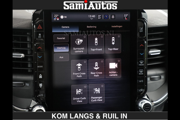 Dodge Ram HUD | 420PK | LUCHTVERING | PANO | PASSAGIERSSCHERM | BOM EN BOM VOL | Comfortabele Dubbele Cabine met Royale 5 Zitplaatsen | DODGE RAM PREMIUM LARAMIE EDITION | Voorraad Nr 2230 - 8765 | De specialist in Amerikaanse pick‑ups in Nederland en Europa.