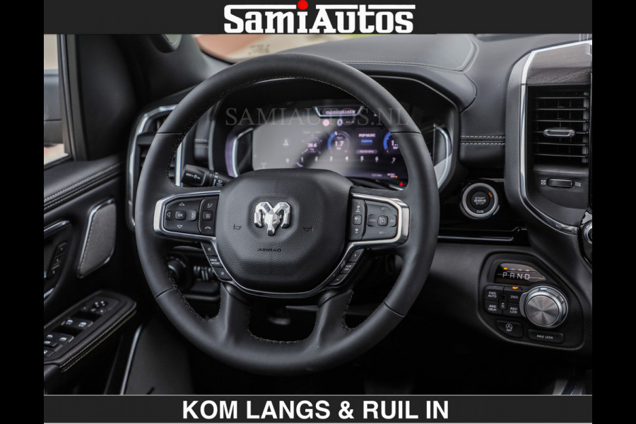 Dodge Ram HUD | 420PK | LUCHTVERING | PANO | PASSAGIERSSCHERM | BOM EN BOM VOL | Comfortabele Dubbele Cabine met Royale 5 Zitplaatsen | DODGE RAM PREMIUM LARAMIE EDITION | Voorraad Nr 2230 - 8765 | De specialist in Amerikaanse pick‑ups in Nederland en Europa.