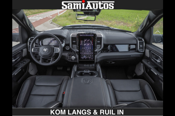 Dodge Ram HUD | 420PK | LUCHTVERING | PANO | PASSAGIERSSCHERM | BOM EN BOM VOL | Comfortabele Dubbele Cabine met Royale 5 Zitplaatsen | DODGE RAM PREMIUM LARAMIE EDITION | Voorraad Nr 2230 - 8765 | De specialist in Amerikaanse pick‑ups in Nederland en Europa.