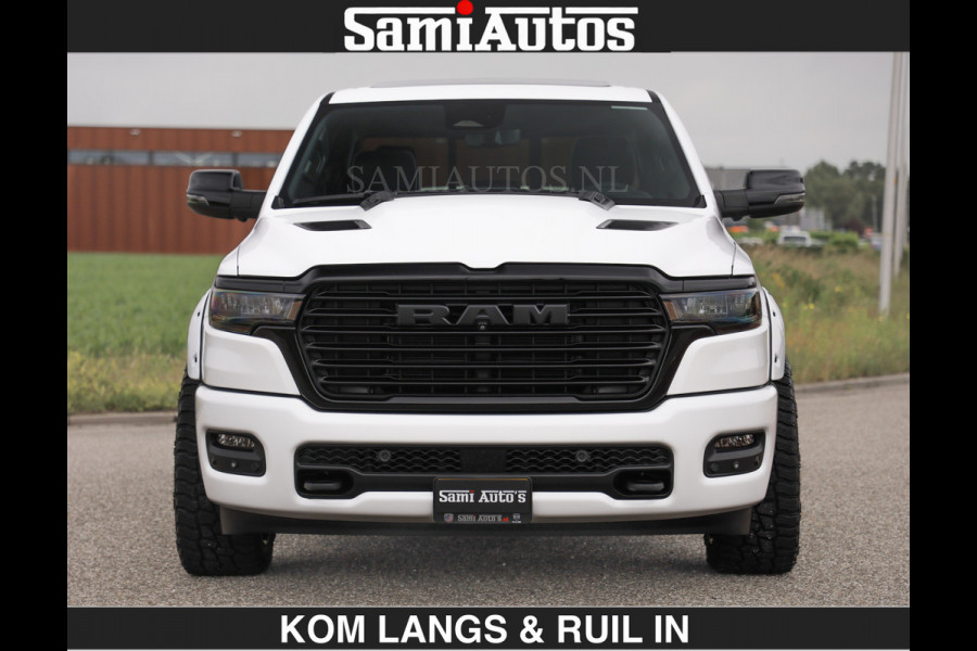 Dodge Ram HUD | 420PK | LUCHTVERING | PANO | PASSAGIERSSCHERM | BOM EN BOM VOL | Comfortabele Dubbele Cabine met Royale 5 Zitplaatsen | DODGE RAM PREMIUM LARAMIE EDITION | Voorraad Nr 2230 - 8765 | De specialist in Amerikaanse pick‑ups in Nederland en Europa.