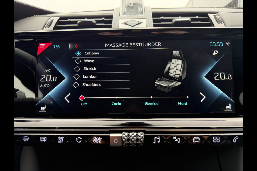 DS Ds 7 Crossback 300pk E-Tense 4x4 Opera (Elektrisch Schuifdak - Leder incl verwarming/koeling/massage/geheugen - NightVision - Focal Electra - E