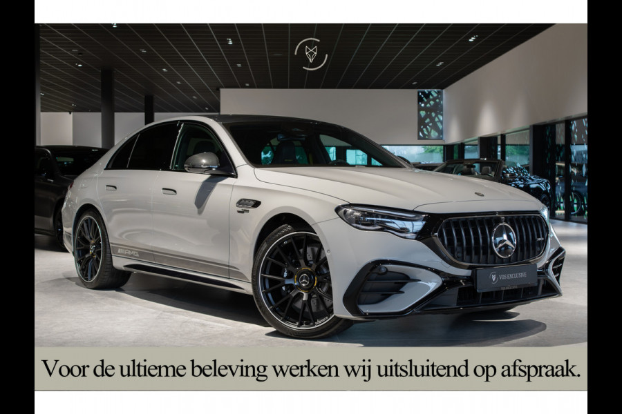 Mercedes-Benz E-Klasse AMG 53 4M Edition 1 Full Carbon in- en exterieur|Bumester 4D|Schaalstoelen|Keyless|Stoelkoeling|ACC|Performance Sound|360°Camera|Superscreen