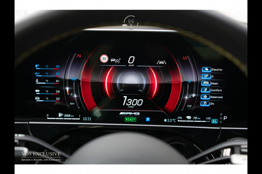Mercedes-Benz E-Klasse AMG 53 4M Edition 1 Full Carbon in- en exterieur|Bumester 4D|Schaalstoelen|Keyless|Stoelkoeling|ACC|Performance Sound|360°Camera|Superscreen