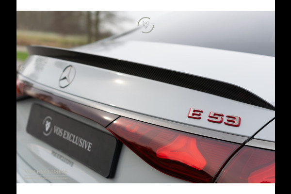 Mercedes-Benz E-Klasse AMG 53 4M Edition 1 Full Carbon in- en exterieur|Bumester 4D|Schaalstoelen|Keyless|Stoelkoeling|ACC|Performance Sound|360°Camera|Superscreen