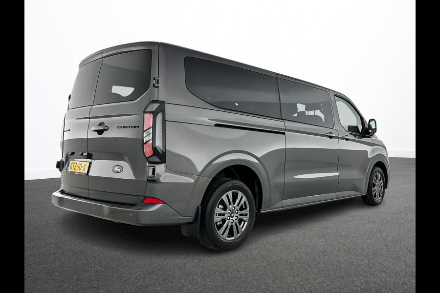 Ford Transit Custom 340 2.5 Automaat PHEV L2H1 Limited 9 PERS Navigatie Apple CarPlay Android Auto Camera Parkeerhulp Adaptive Cruise Control Dodehoekdetectie Stoel- en stuurverwarming Full Led Climate Control Lichtmetalen velgen
