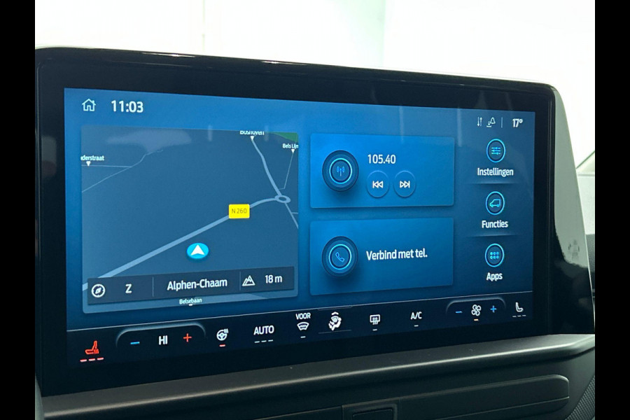 Ford Transit Custom 340 2.5 Automaat PHEV L2H1 Limited 9 PERS Navigatie Apple CarPlay Android Auto Camera Parkeerhulp Adaptive Cruise Control Dodehoekdetectie Stoel- en stuurverwarming Full Led Climate Control Lichtmetalen velgen
