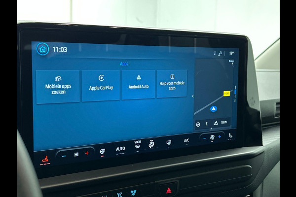 Ford Transit Custom 340 2.5 Automaat PHEV L2H1 Limited 9 PERS Navigatie Apple CarPlay Android Auto Camera Parkeerhulp Adaptive Cruise Control Dodehoekdetectie Stoel- en stuurverwarming Full Led Climate Control Lichtmetalen velgen