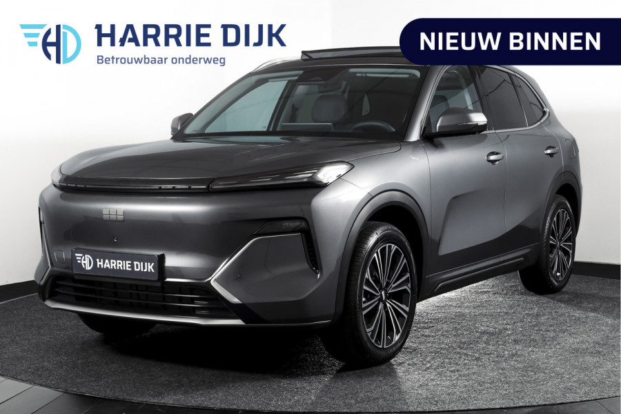 GEELY Starray EM-i 1.5 Max+ PHEV | 136km Elektrisch | S/K-Panodak | 360 Camera | NAV+App. Connect | V2L | Warmtepomp | HUD | Stoelverwarming & verkoeling | Memory | Elek. klep | Flyme | LM 19" | 7263