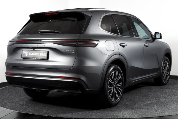 GEELY Starray EM-i 1.5 Max+ PHEV | 136km Elektrisch | S/K-Panodak | 360 Camera | NAV+App. Connect | V2L | Warmtepomp | HUD | Stoelverwarming & verkoeling | Memory | Elek. klep | Flyme | LM 19" | 7263
