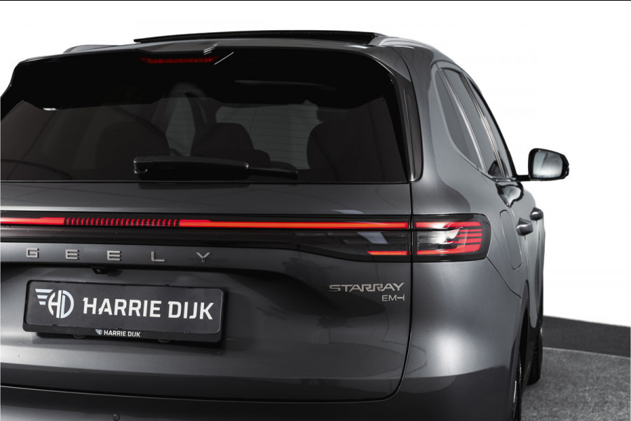 GEELY Starray EM-i 1.5 Max+ PHEV | 136km Elektrisch | S/K-Panodak | 360 Camera | NAV+App. Connect | V2L | Warmtepomp | HUD | Stoelverwarming & verkoeling | Memory | Elek. klep | Flyme | LM 19" | 7263