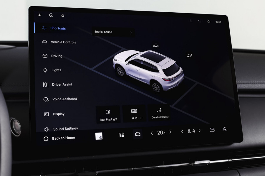 GEELY Starray EM-i 1.5 Max+ PHEV | 136km Elektrisch | S/K-Panodak | 360 Camera | NAV+App. Connect | V2L | Warmtepomp | HUD | Stoelverwarming & verkoeling | Memory | Elek. klep | Flyme | LM 19" | 7263
