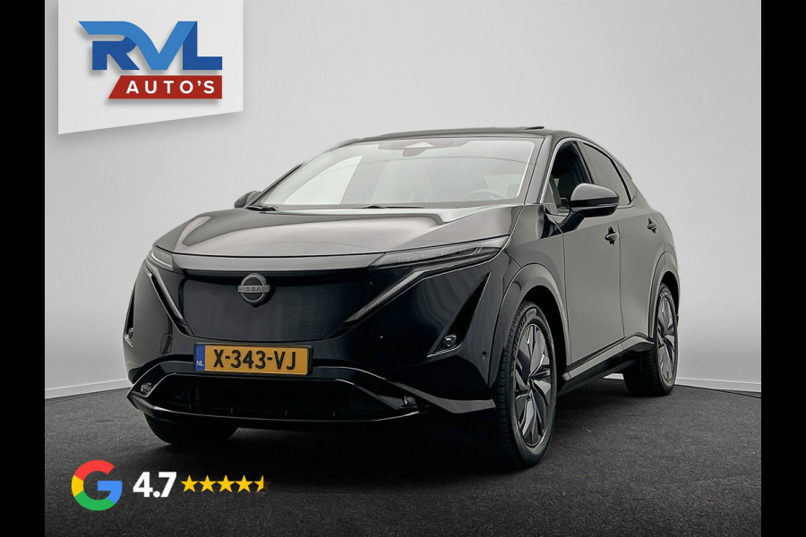 Nissan ARIYA Evolve 91 kWh SOH 99%| Origineel NL | 1e Eigenaar | Trekhaak | Adapt.Cruise | 360Cam | Panoramadak | Memory | Head-up
