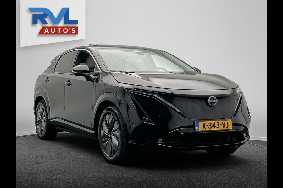 Nissan ARIYA Evolve 91 kWh SOH 99%| Origineel NL | 1e Eigenaar | Trekhaak | Adapt.Cruise | 360Cam | Panoramadak | Memory | Head-up