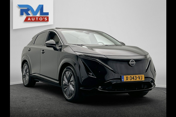 Nissan ARIYA Evolve 91 kWh SOH 99%| Origineel NL | 1e Eigenaar | Trekhaak | Adapt.Cruise | 360Cam | Panoramadak | Memory | Head-up