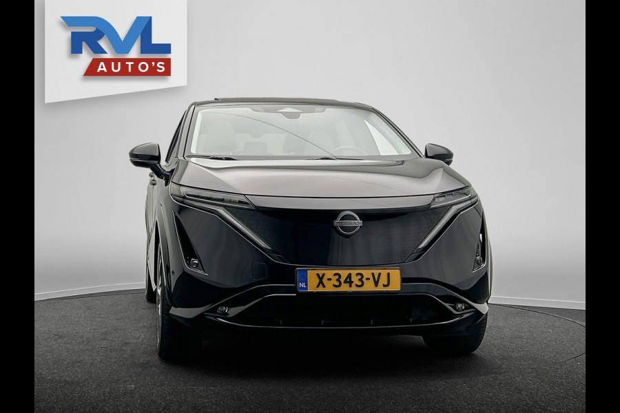 Nissan ARIYA Evolve 91 kWh SOH 99%| Origineel NL | 1e Eigenaar | Trekhaak | Adapt.Cruise | 360Cam | Panoramadak | Memory | Head-up
