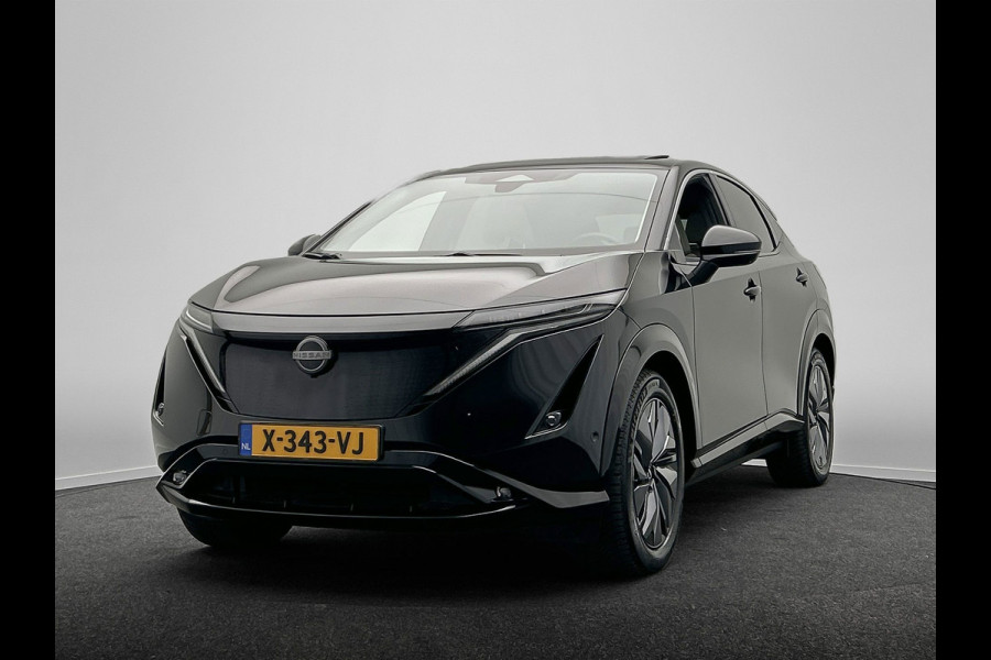 Nissan ARIYA Evolve 91 kWh SOH 99%| Origineel NL | 1e Eigenaar | Trekhaak | Adapt.Cruise | 360Cam | Panoramadak | Memory | Head-up