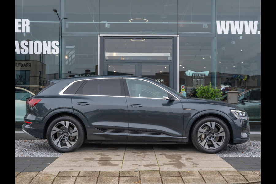 Audi e-tron 55 quattro 408pk S edition 95 kWh | Fabrieksgarantie 01-2028 | Nightvision | 360 Camera