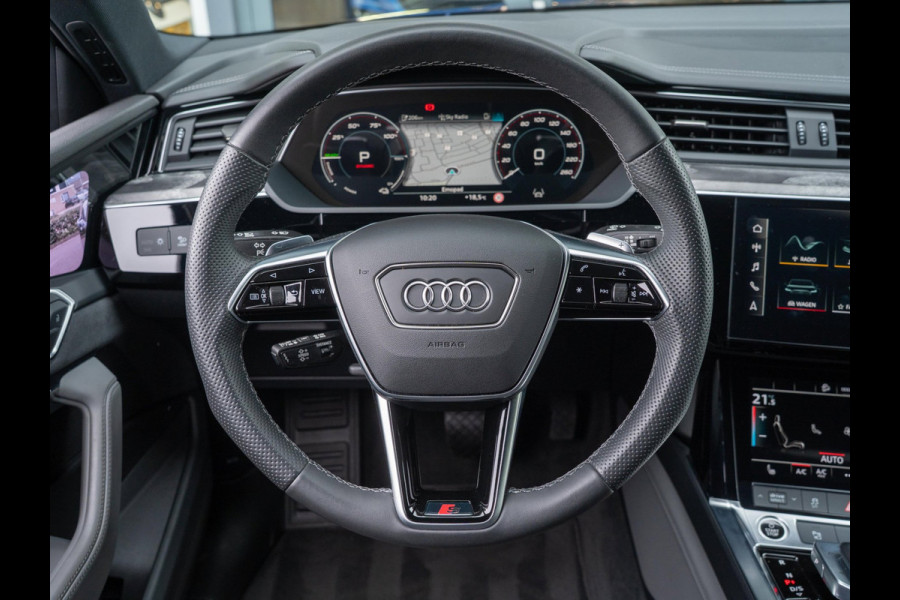 Audi e-tron 55 quattro 408pk S edition 95 kWh | Fabrieksgarantie 01-2028 | Nightvision | 360 Camera