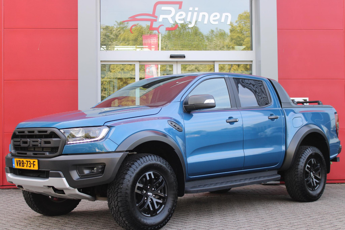 Ford Ranger RAPTOR 2.0 214PK AUTOMAAT | 2500KG TREKGEWICHT | TREKHAAK | "DYNO GREY" LICHTMETALEN VELGEN | 8-WEG ELEKTRISCH VERSTELBARE VOORSTOELEN | ALL TERRAIN BANDEN | FORD PERFORMANCE OPHANGING | ZWARTE SPIEGELKAPPEN | ZWARTE SIDE STEPS MET RAPTOR LOGO | SPECIAAL PERFORMANCE CHASSIS | ZWARTE FORD RAPTOR GRILLE | UNIEK RAPTOR LEDEREN STUURWIEL | SYNC3 MET DAB+ RADIO | SPECIALE RAPTOR TUSSENWAND | 3.73 OVERBRENGING | ZONDER START/STOP | PARKEERSENSOREN ACHTER | ACTIVE NOISE CANCELLING | 620KG LAADVERMOGEN | APPLE CARPLAY/ANDROID AUTO | NAVIGATIE | WINTERPACK (STOEL/VOORRUIT VERWA
