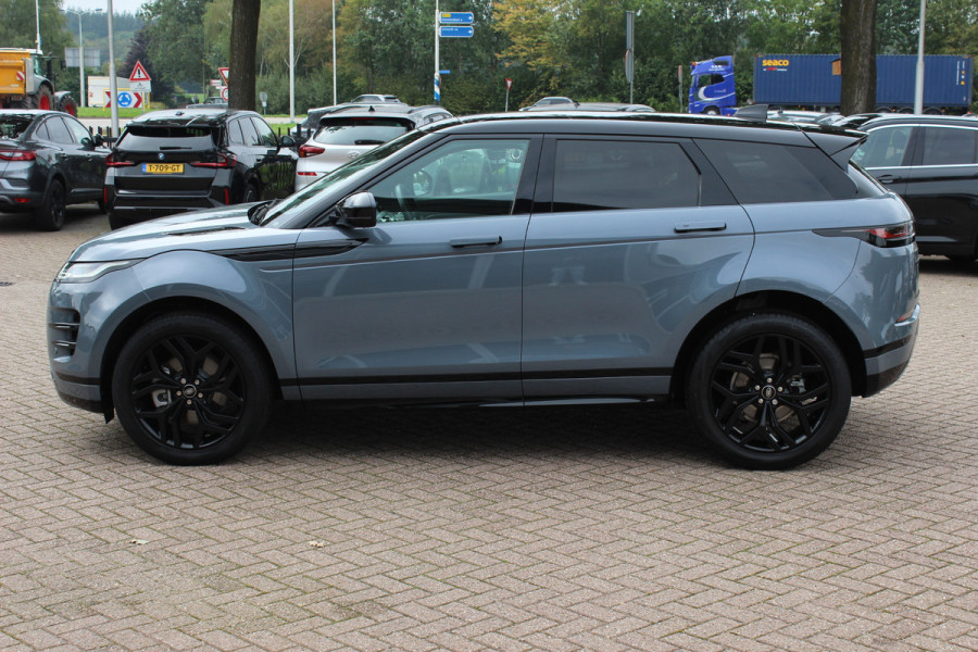 Land Rover Range Rover Evoque 2.0 D200 AWD R-Dynamic HSE / Panoramadak / Camera / Head-up / Meridian / Luxe Leder / 20'' / Keyless / CarPlay / Stuur+Stoelverwarming / Dodehoek / DAB / ACC