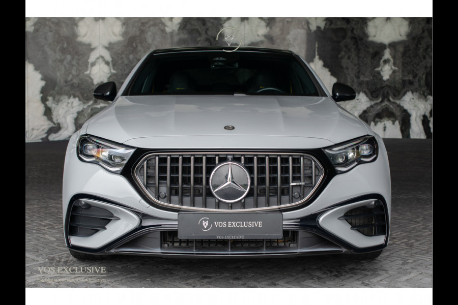 Mercedes-Benz E-Klasse AMG 53 4M Edition 1 Full Carbon in- en exterieur|Bumester 4D|Schaalstoelen|Keyless|Stoelkoeling|ACC|Performance Sound|360°Camera|Superscreen