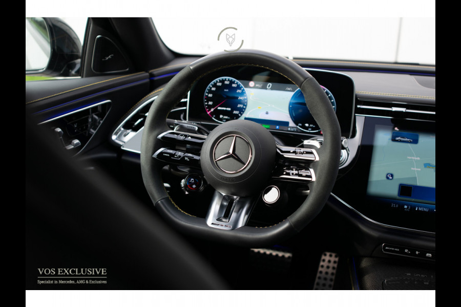 Mercedes-Benz E-Klasse AMG 53 4M Edition 1 Full Carbon in- en exterieur|Bumester 4D|Schaalstoelen|Keyless|Stoelkoeling|ACC|Performance Sound|360°Camera|Superscreen